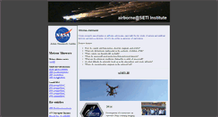 Desktop Screenshot of airborne.seti.org